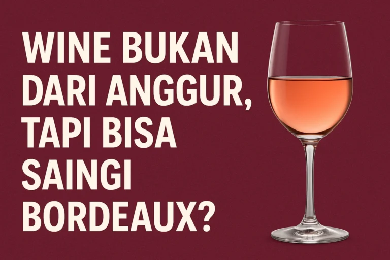 Wine Bukan dari Anggur, Tapi Bisa Saingi Bordeaux?